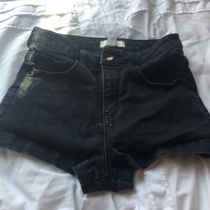 Forever 21 high rise jean shorts